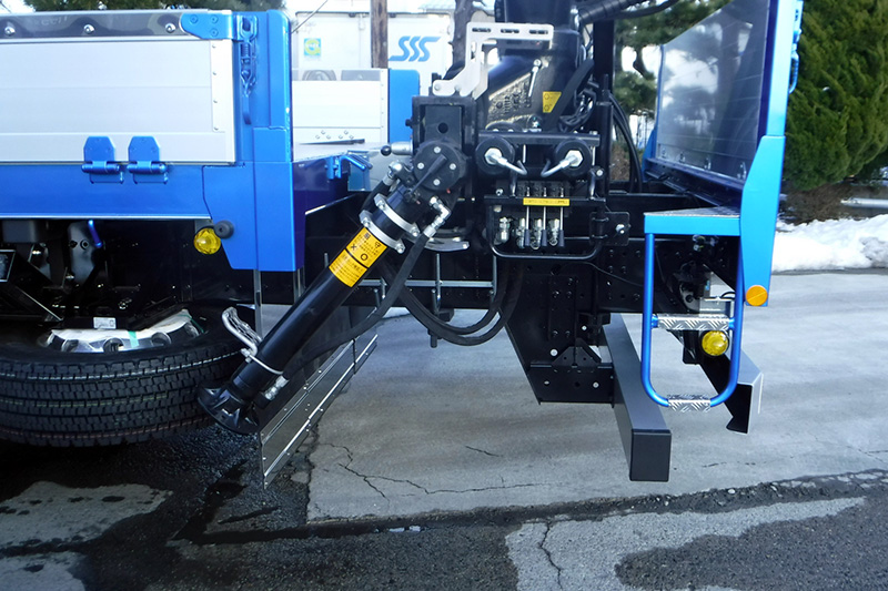 原木運搬車の一部の写真